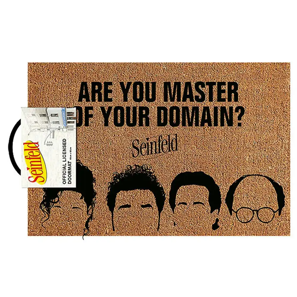 Seinfeld Master Of Your Domain Themed Front Door Entrance/Entryway Doormat