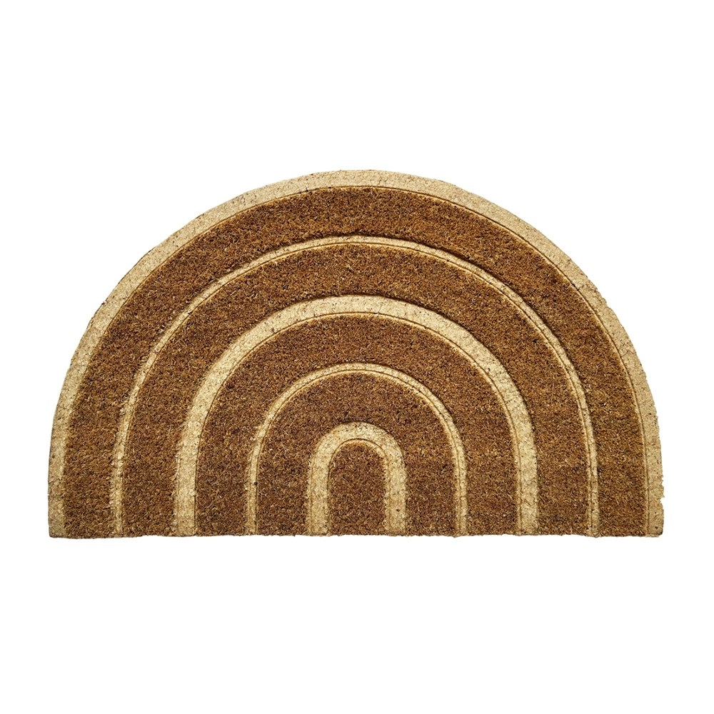 Urban 45x75cm Arch Coir Doormat Home Carpet Floor Decor Rug Outdoor Mat Natural