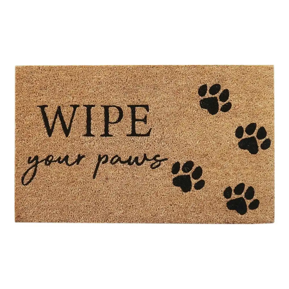 Urban 45x75cm Wipe Your Paws Coir Doormat Home Carpet Outdoor Rug/Mat Brown