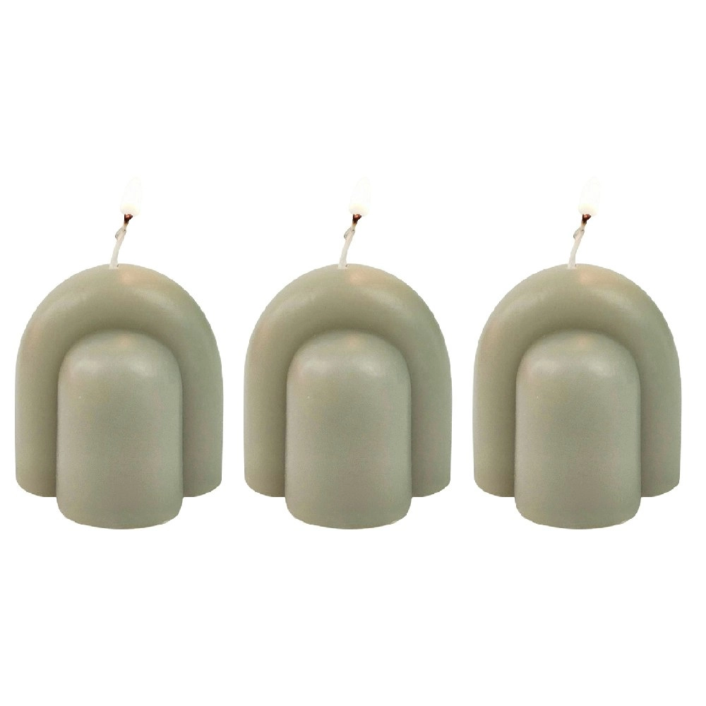 3x Urban Arch 5.5cm Vanilla Scented Candle Home Fragrance Tabletop Decor Smoke