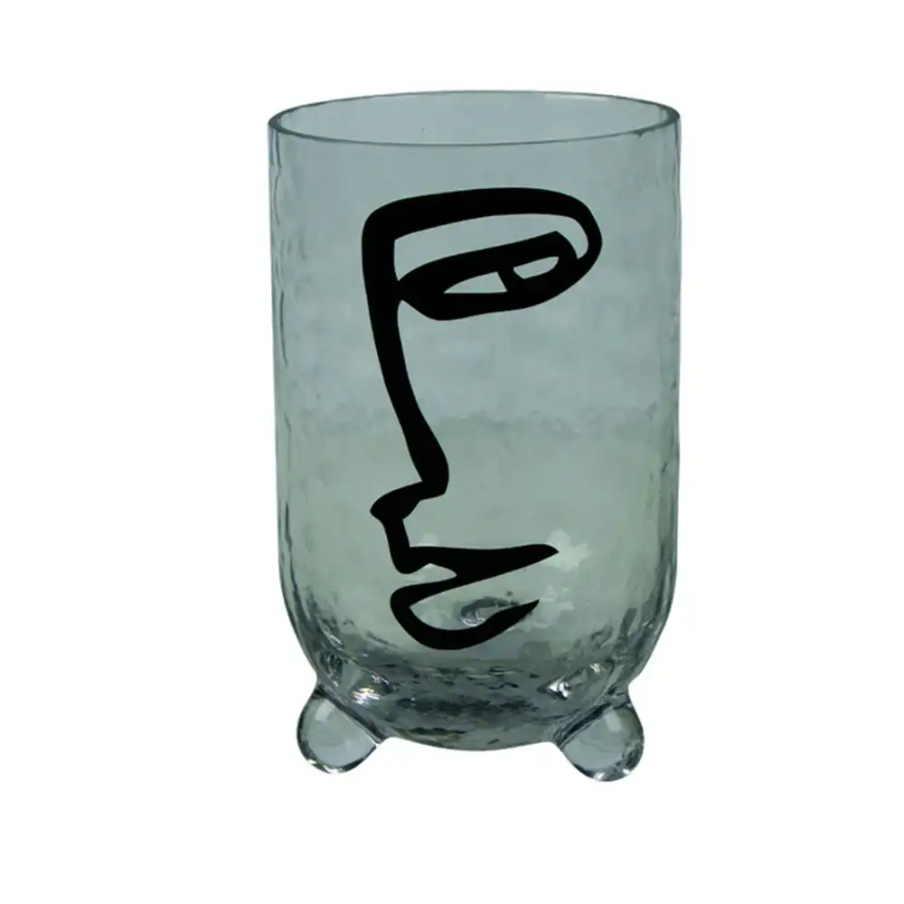 Maine & Crawford Del Sol 42cm Hand Blown Glass Picasso Vase Home Decor Clear