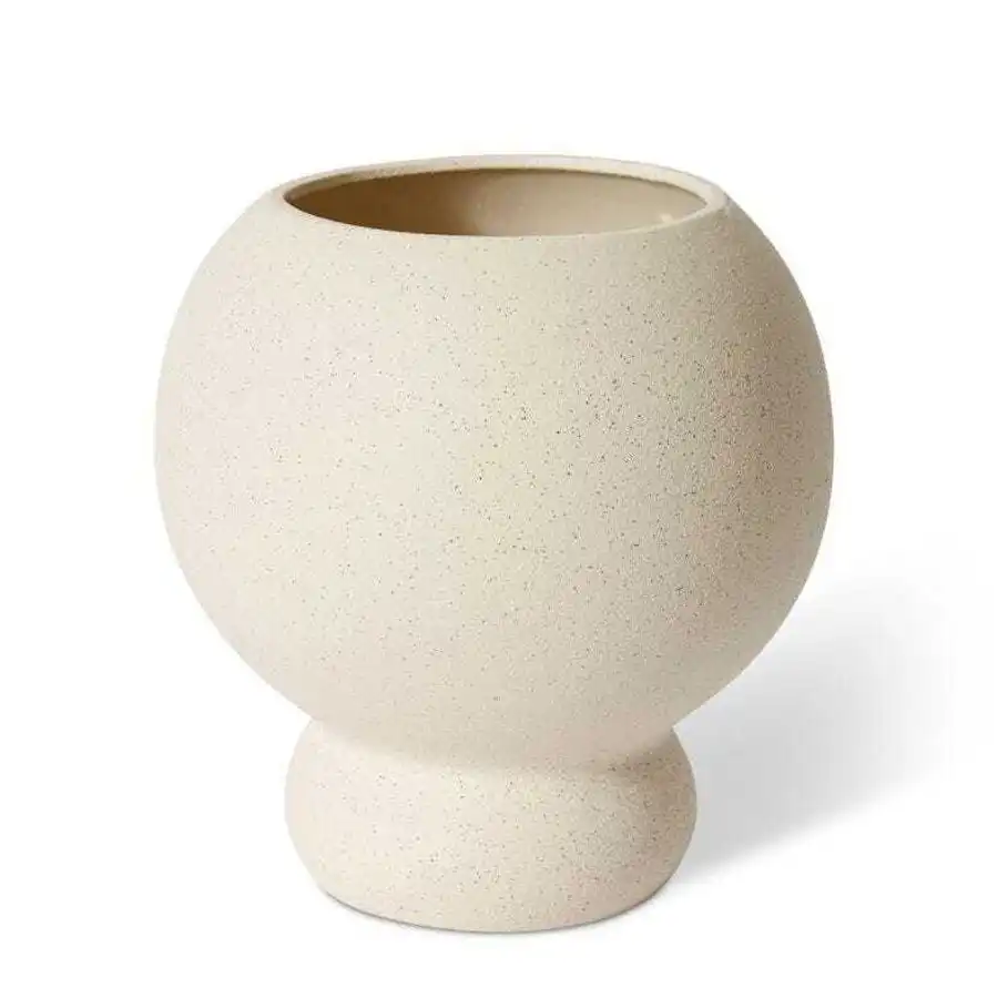 E Style Azalea 22cm Ceramic Plant/Flower Vase Tabletop Display Decor Cream