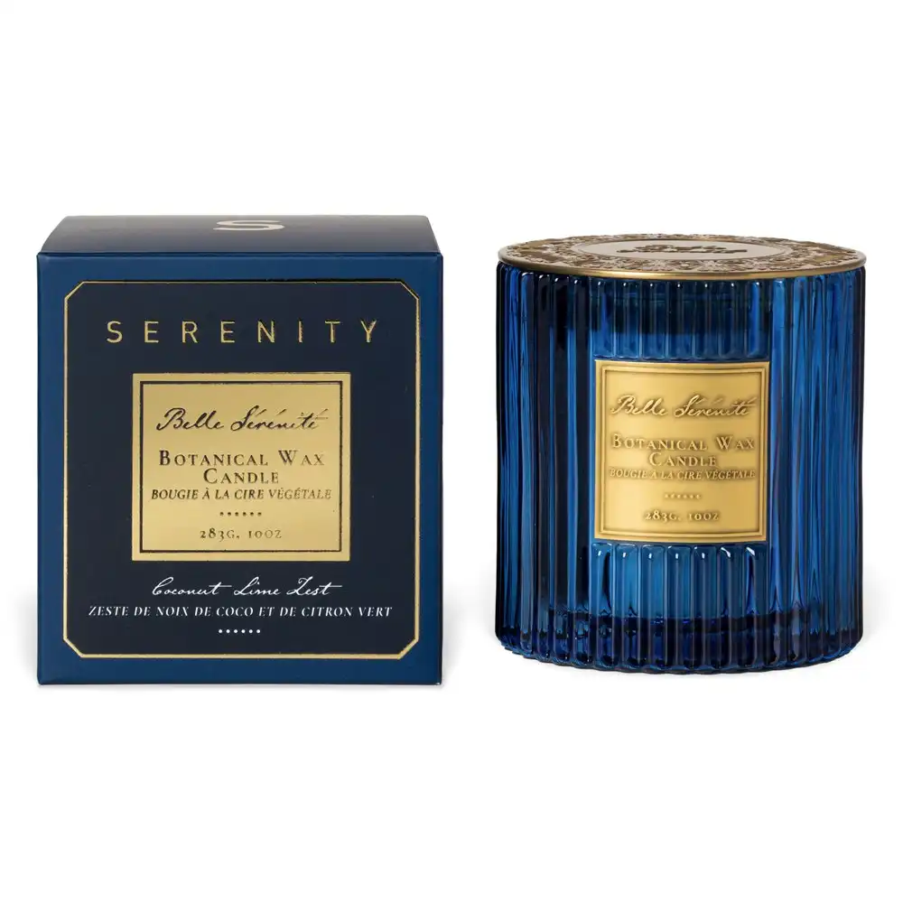 Serenity Belle Serenite 283g Soy Wax Scented Candle Fragrance Coconut Lime Zest