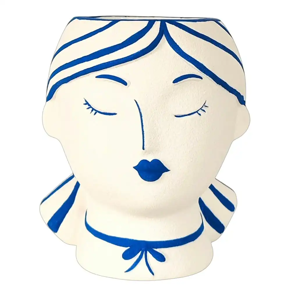 Urban Products Santorini Girl Home Decor Porcelain Flower Vase White 12cm