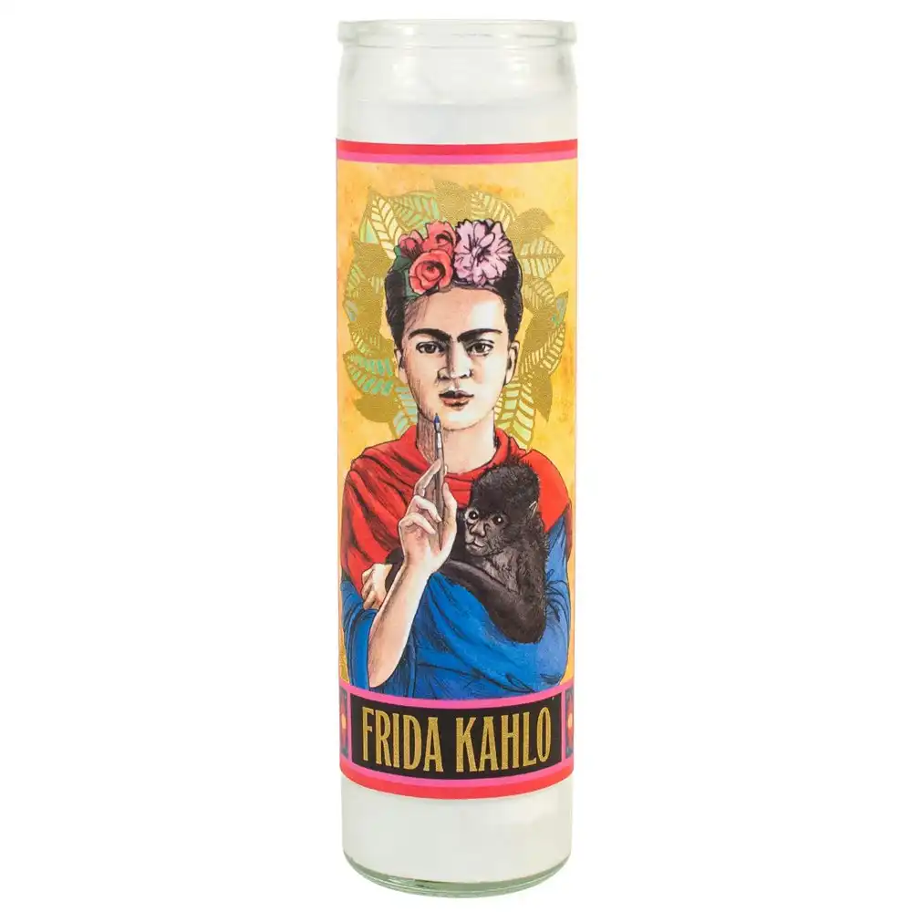 Unemployed Philosophers Guild 20cm Kahlo Secular Saint Candle Home Decor Display