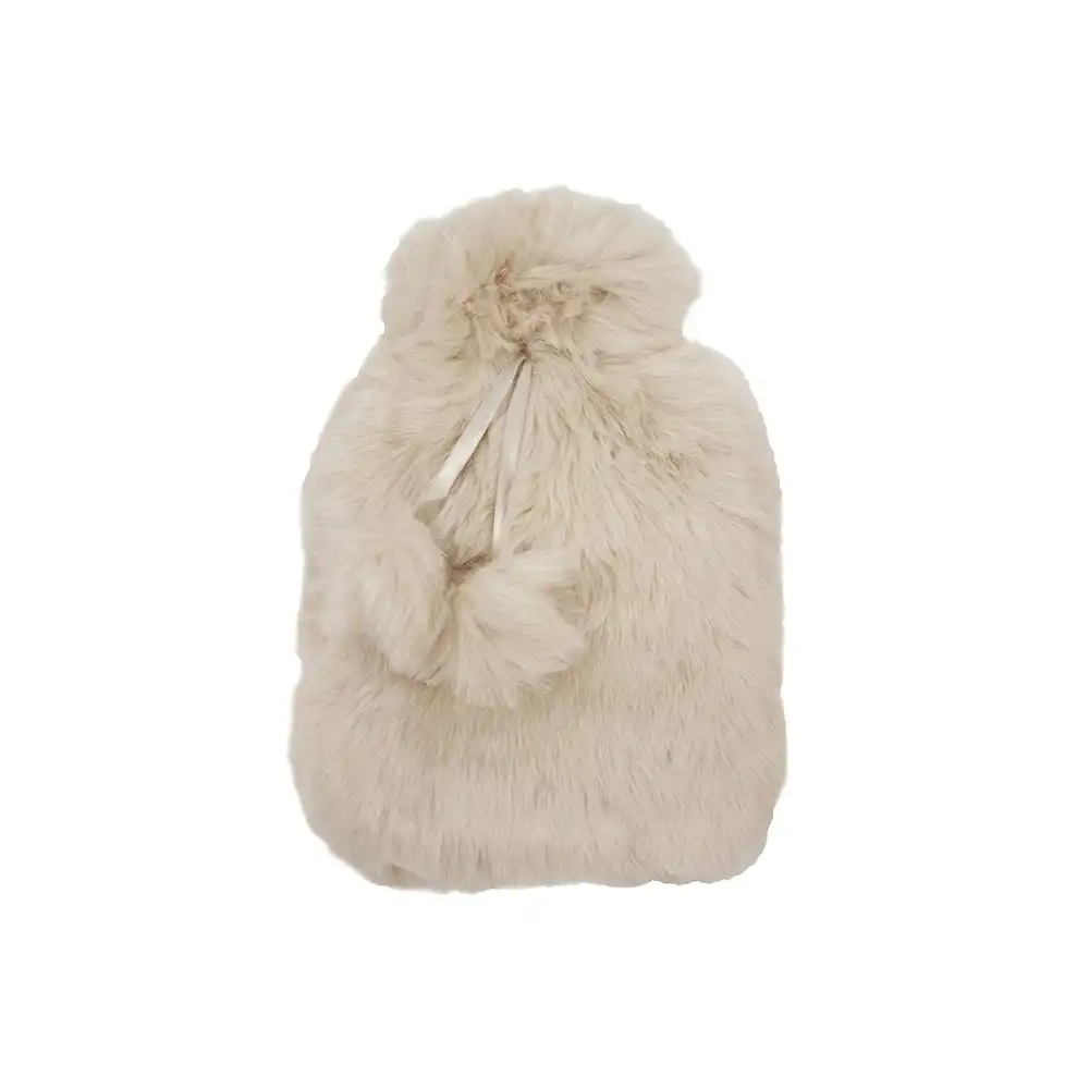 Bambury Silky soft Luxury Faux Fur Hot Water Bottle Rosewater 2L Home Living