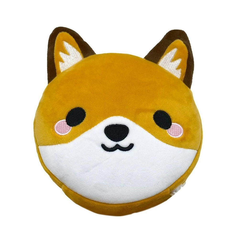 Relaxeazzz 15cm Fox Travel Pillow w/ Eye Mask 6y+ Kids/Adults Soft Cushion Plush