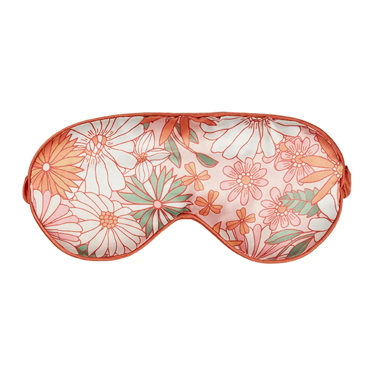 Splosh Wellness Retro Floral Eye Mask/Silk Sleeping Eyeshade Cover 16.5x7.5cm
