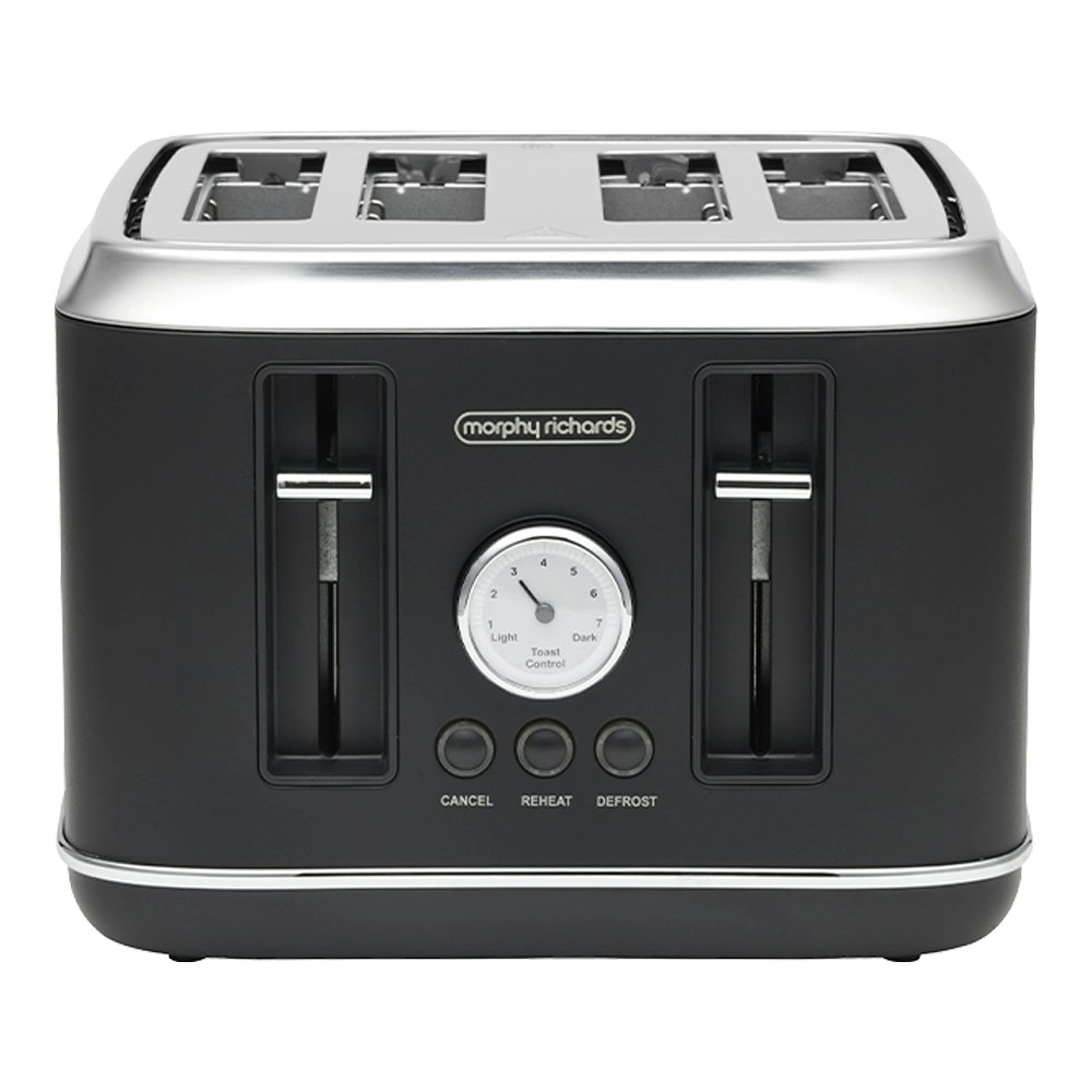 Morphy Richards x Belling Colour Edition Boutique 4 Slice Home Toaster Black