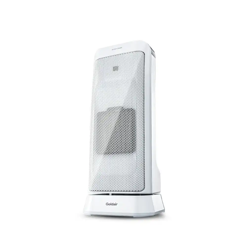 Goldair 45cm Ceramic Tower Heater White Home/Indoor/Portable Heating 2000W