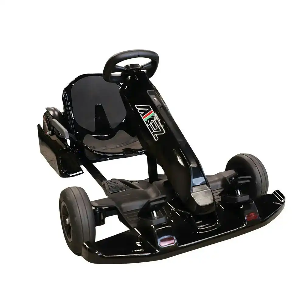 AKEZ 54V4.4A Electric Go Kart For Adult Hoverboard Four-wheel Race Car Adjustable Frame Black