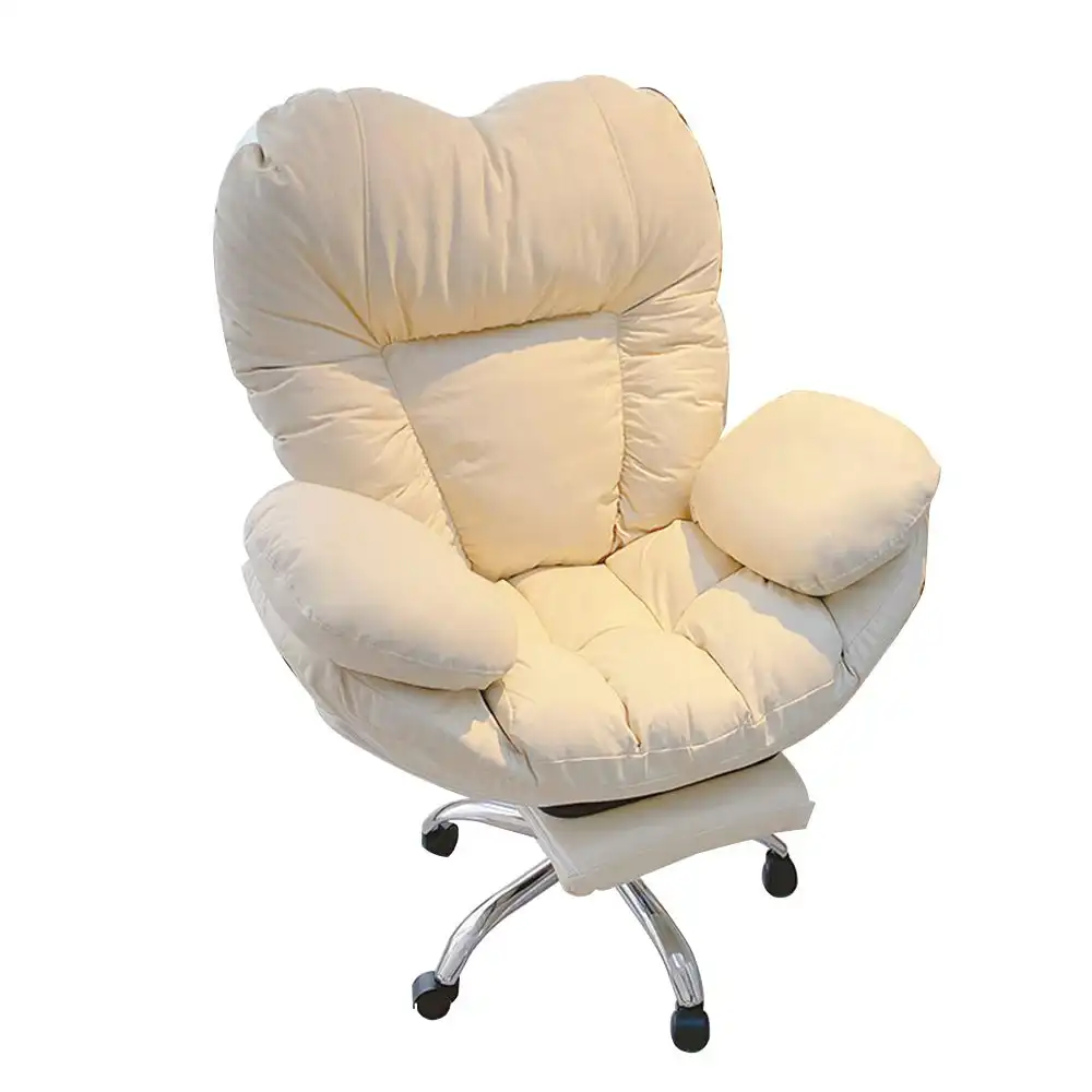 Mason Taylor Gaming Office Chair Computer Chairs Technical Fabric Seat - White