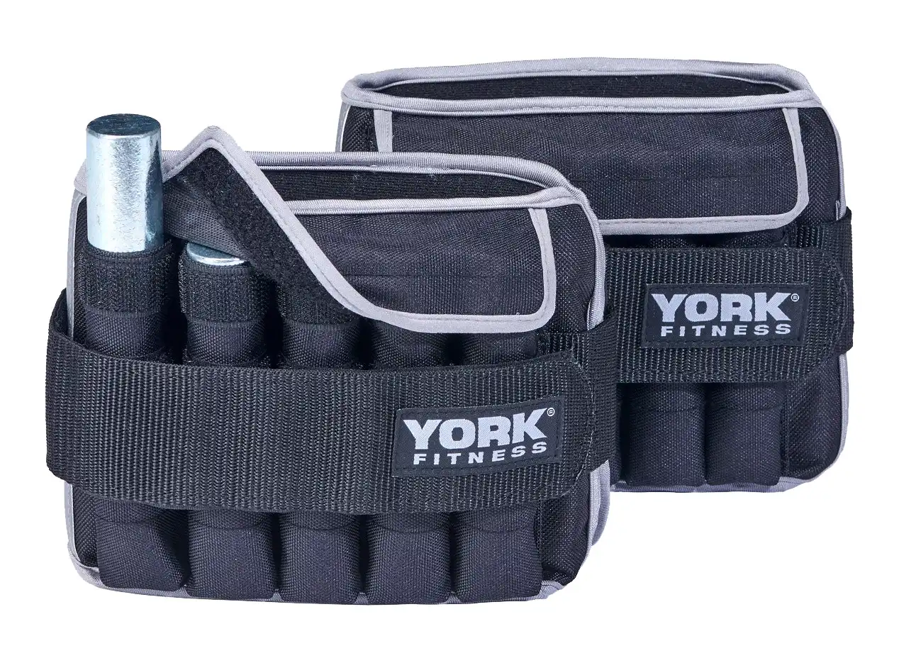 York Fitness Adjustable Ankle/Wrist weights 2 x 5KG