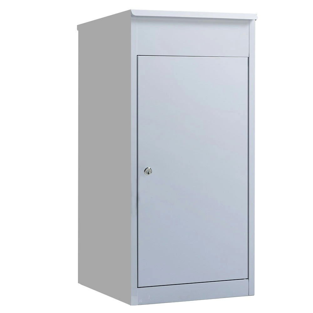 Fortia Freestanding Parcel Post Box Letterbox, Surfmist Light Grey