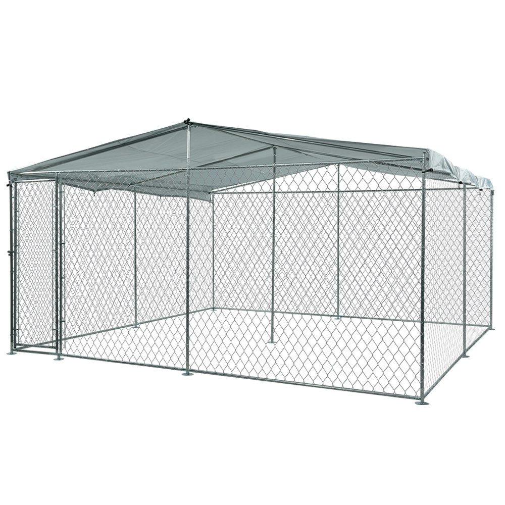 NeataPet 4x4x1.8m Dog Enclosure Pet Playpen Outdoor Wire Cage Puppy Fence with Cover Shade