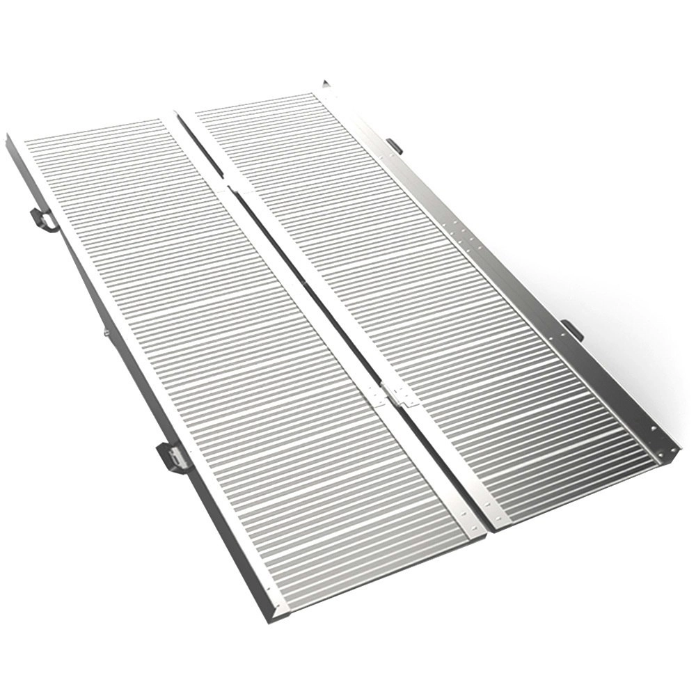 Equipmed 182cm Portable Folding Aluminium Access Ramp, 272kg Rated, for Wheelchair, Mobility Scooter, Rollator