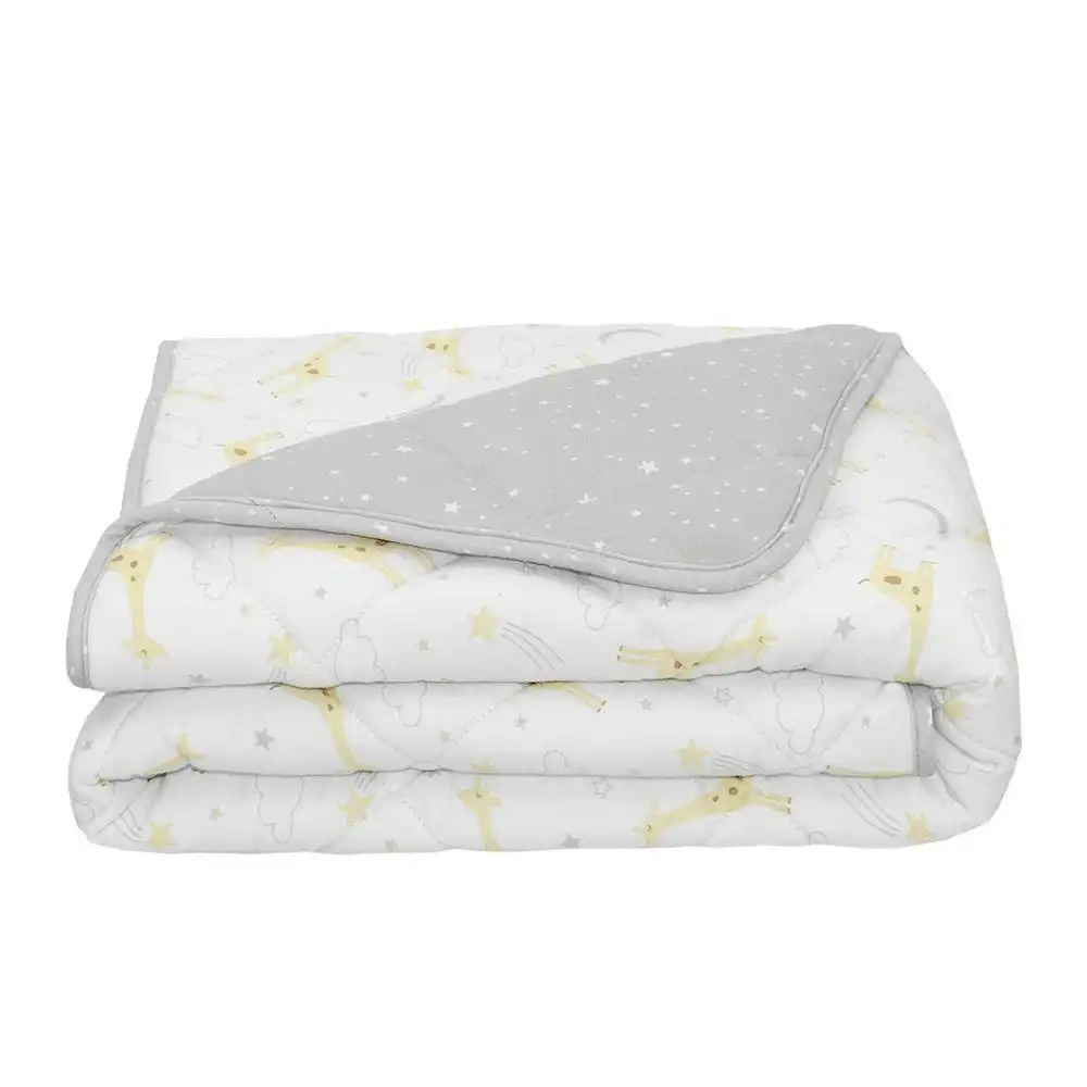 Living Textiles | Quilted Cot Comforter - Noah/Stars