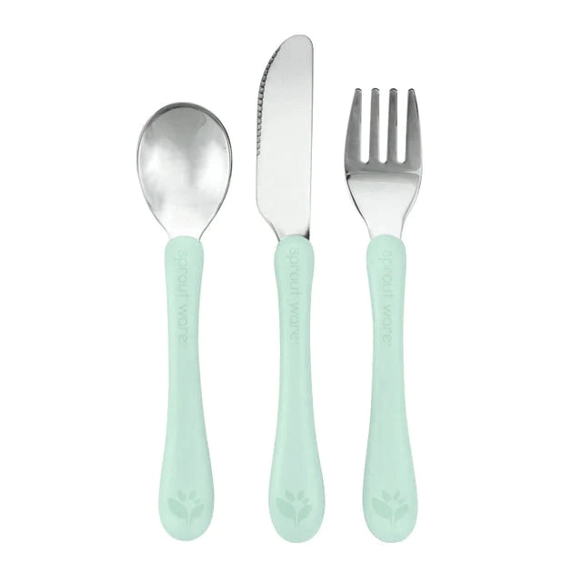 Green Sprout | Cutlery Set KIds Stainless Steel - 12+ Months