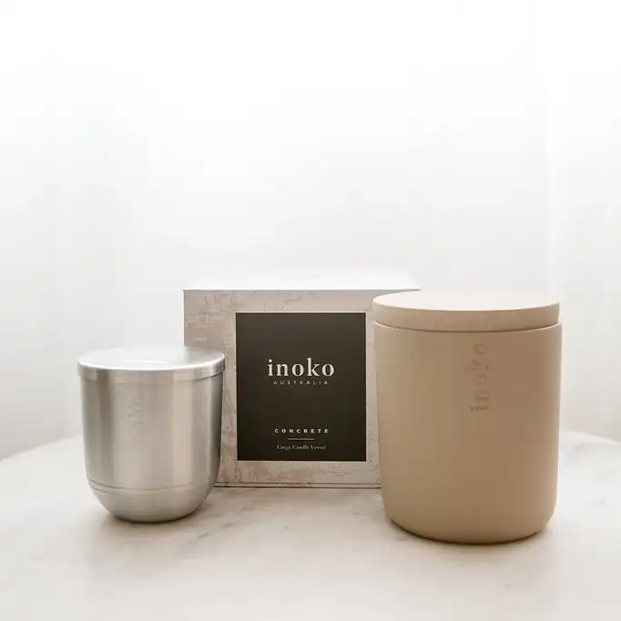 Inoko | Large Concrete Candle Vessel