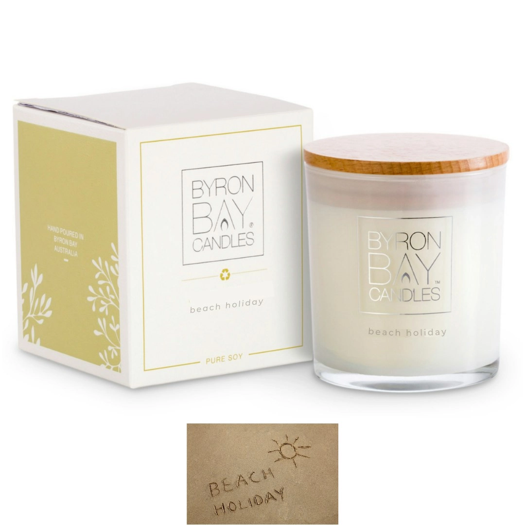 Byron Bay Candles | 30 Hour Scented Pure Soy Candle - Beach Holiday