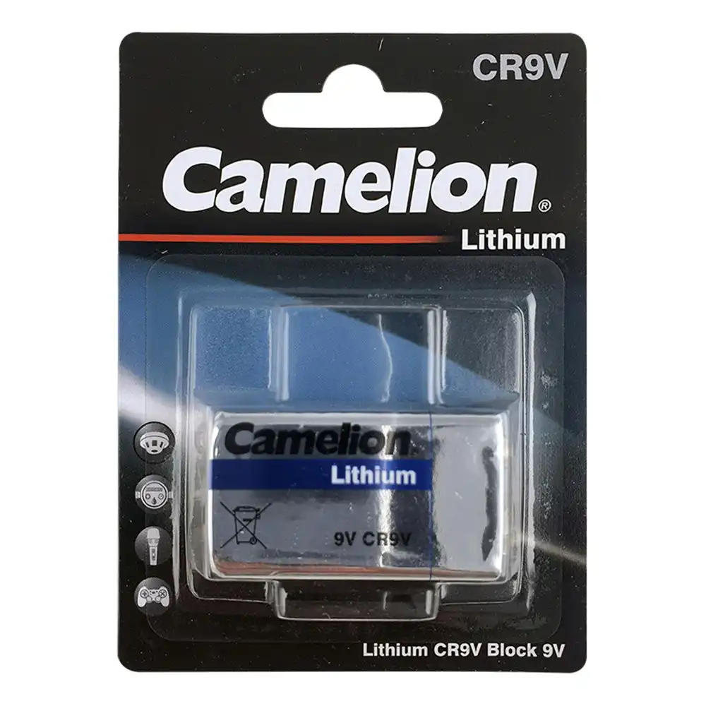 Camelion Lithium 9 Volt High Power Long Lasting Multipurpose Home Battery