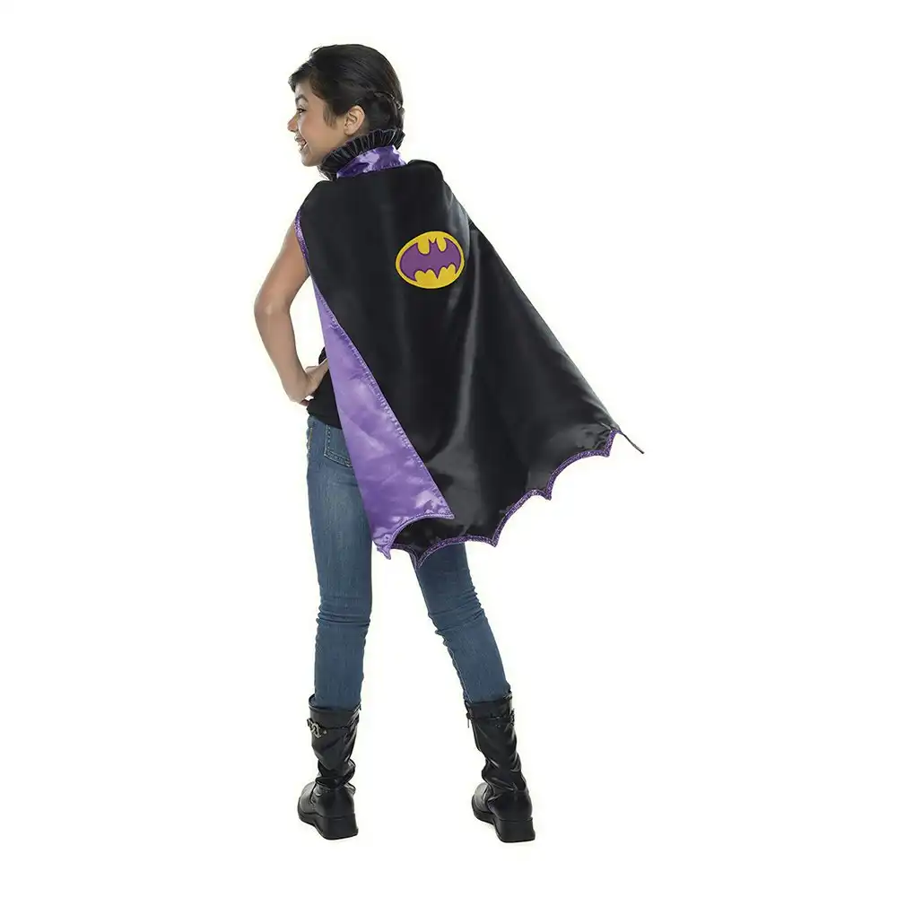 DC Comics Batgirl Purple Satin Cape Kids/Children Girls Halloween Party Costume