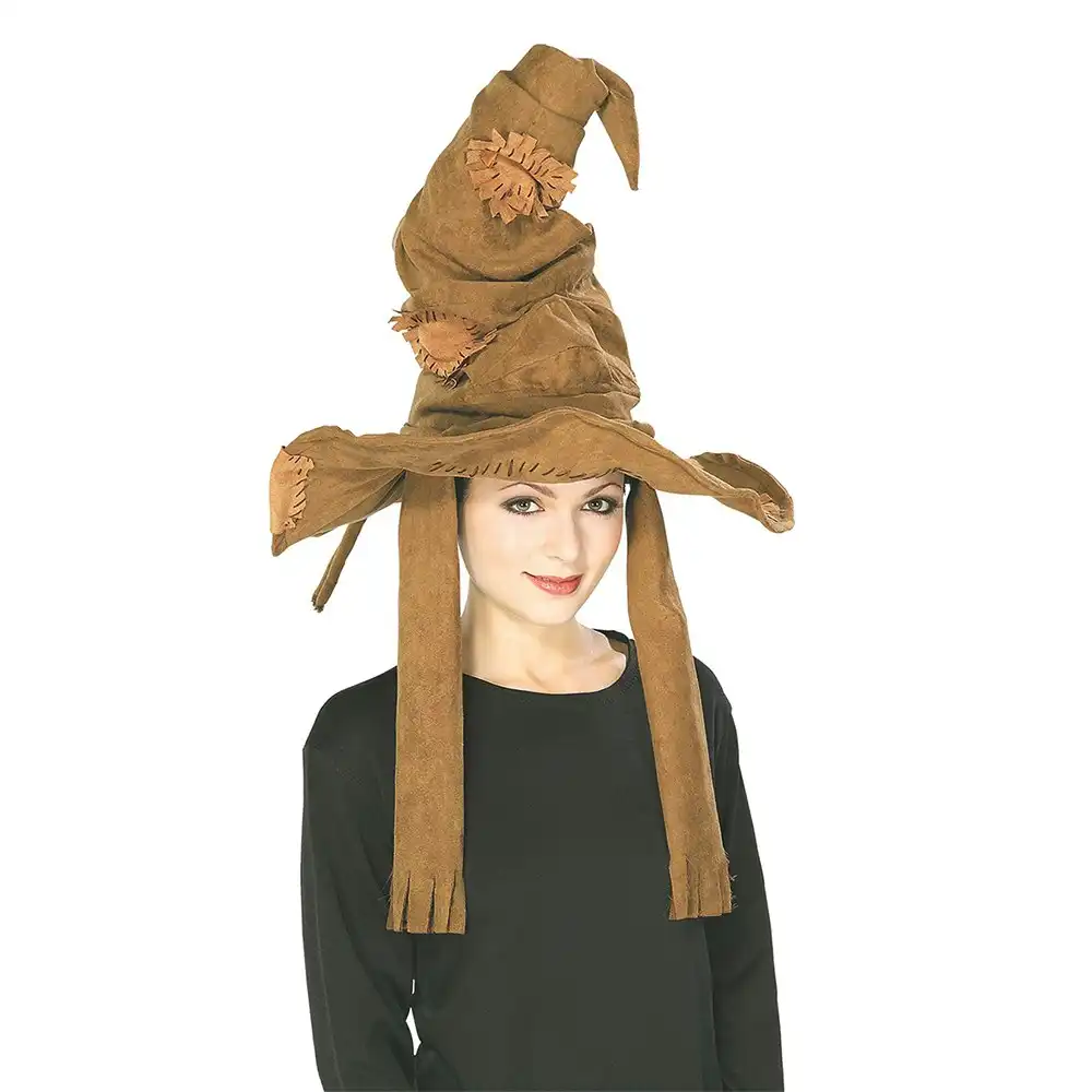 Harry Potter Hogwarts Magical Wizard Adult Sorting Hat Costume Accessory Brown