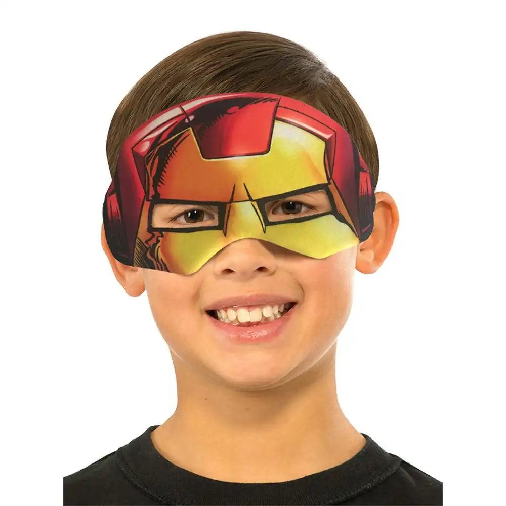 Marvel Avengers Iron Man Plush Eye Mask Superhero Halloween Kids/Boys Costume