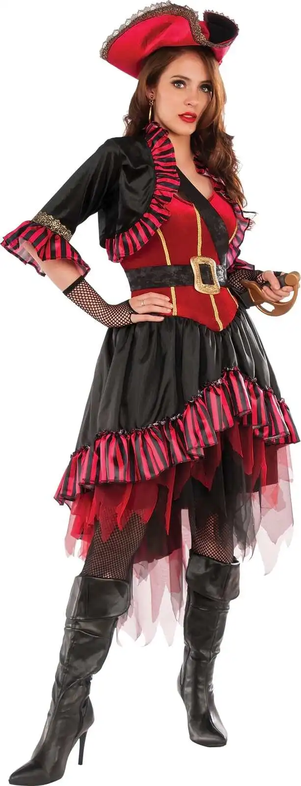 Rubies Lady Buccaneer Pirate Halloween Scary Women Dress Up Costume Size STD