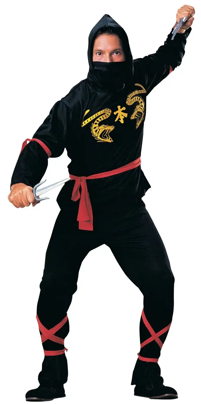 Rubies Adult Men's Ninja Kung Fu Warrior Party Fancy Dress Up Costume Size STD