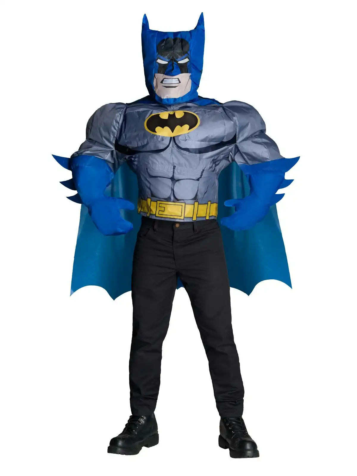 Dc Comics Batman Inflatable Men's Fancy Dress Up Party Costume Top Size OSFM
