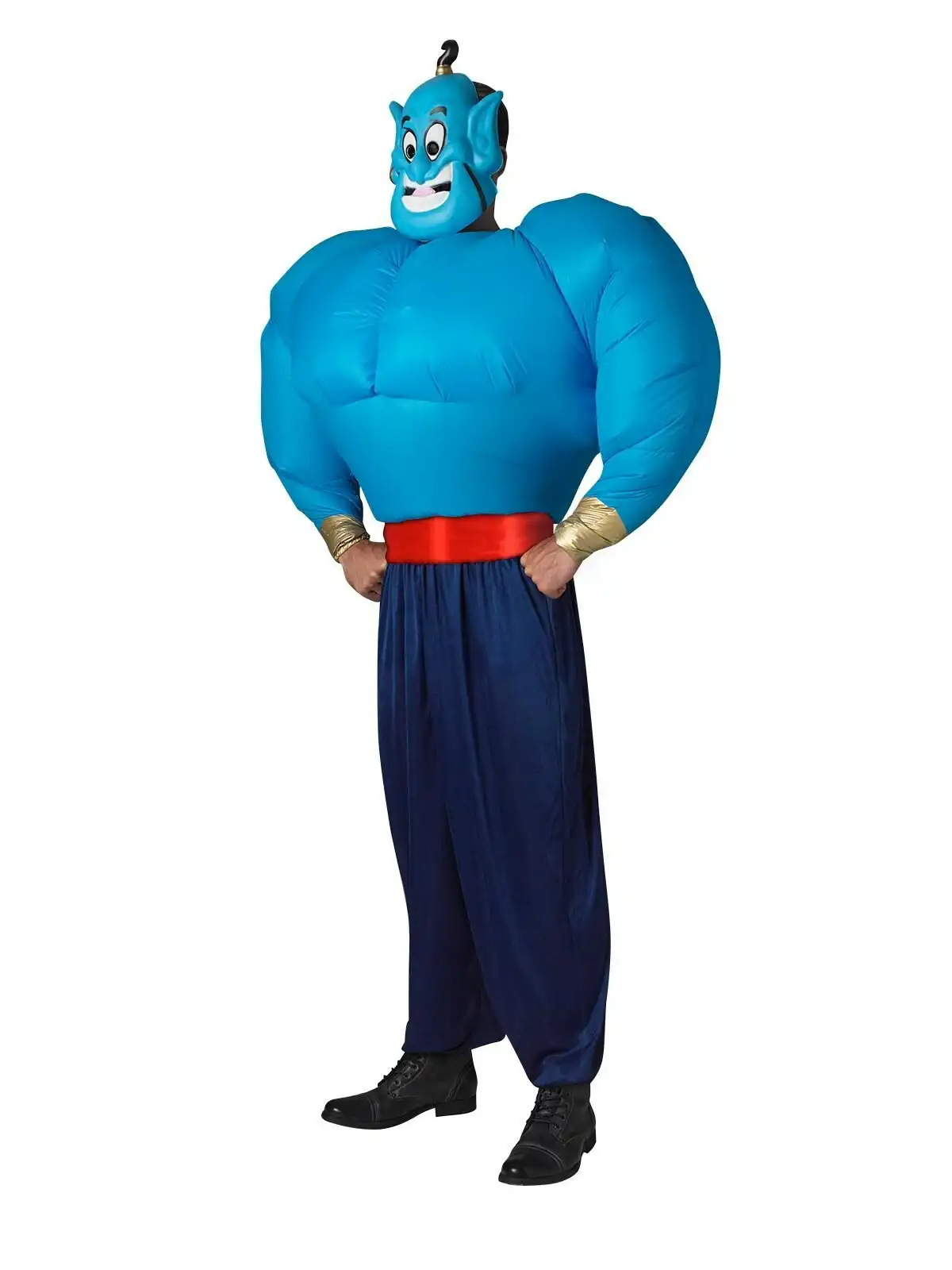 Disney Genie Character Adult Mens Inflatable Dress Up Party Costume Set Size STD