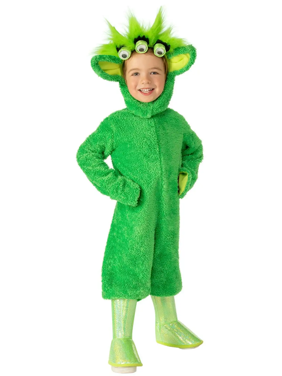 Rubies Martian Fury Dress Up Party Costume Green - Size Unisex Toddler/Baby