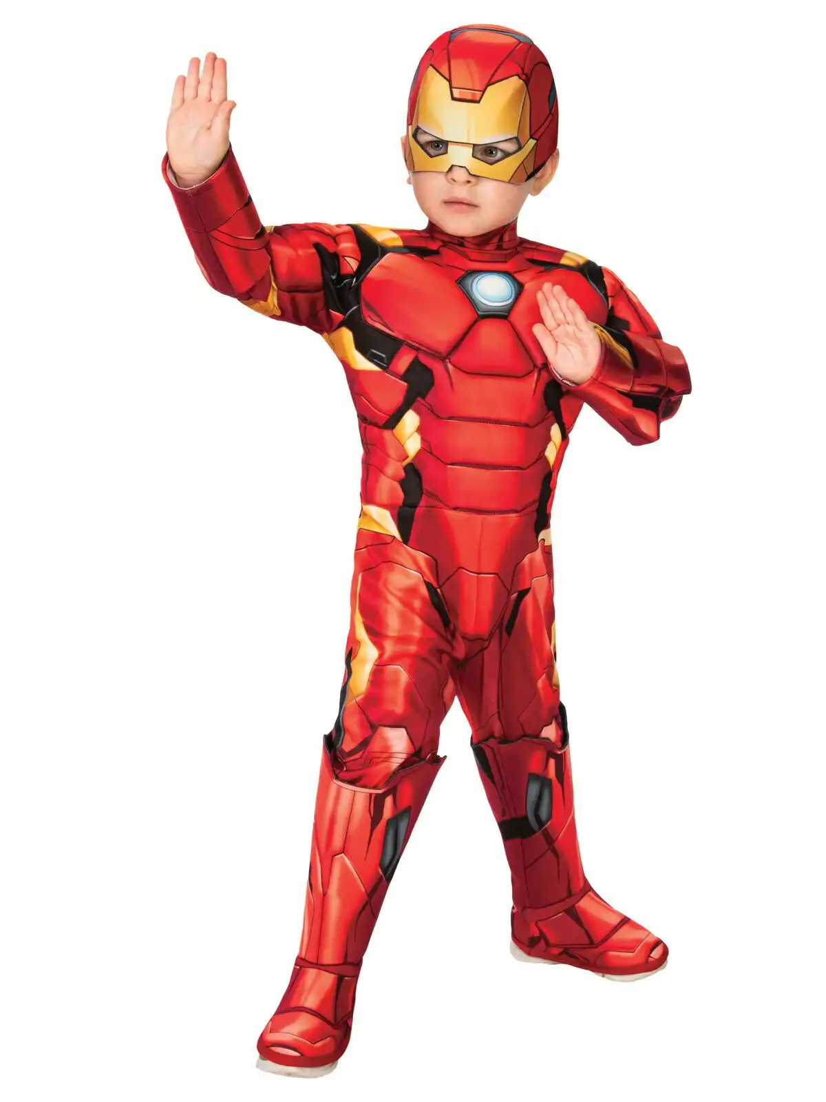 Marvel Iron Man Character Deluxe Dress Up Costume - Unisex Size Toddler/Baby