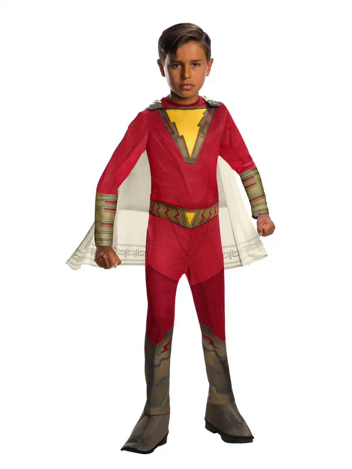 DC Comics Shazam Character Hero Classic Dress Up Party Costume - Size 3-5yrs
