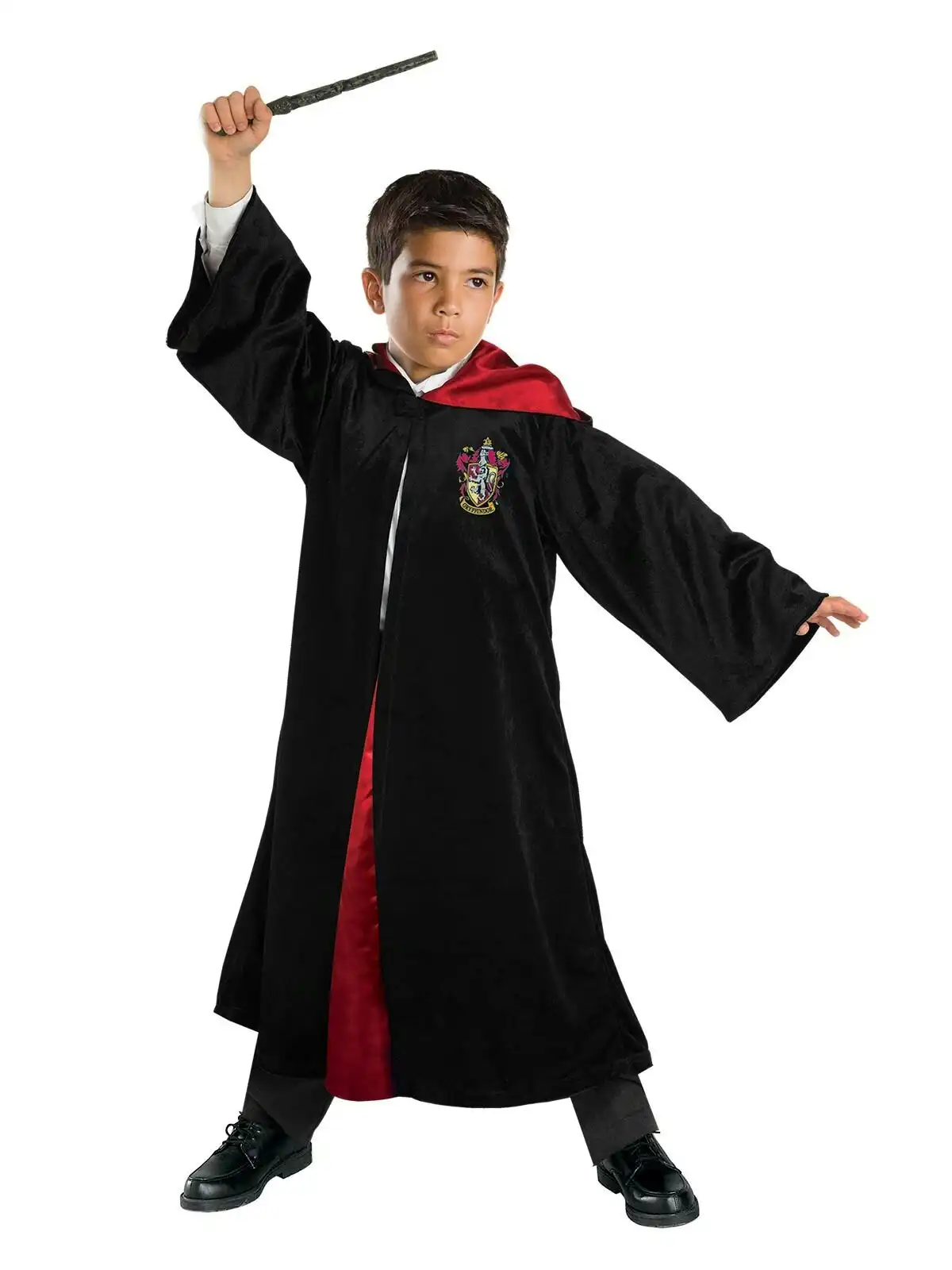Harry Potter Gryffindor Childrens Robe Deluxe Fancy Dress Up Costume Set Size 6+