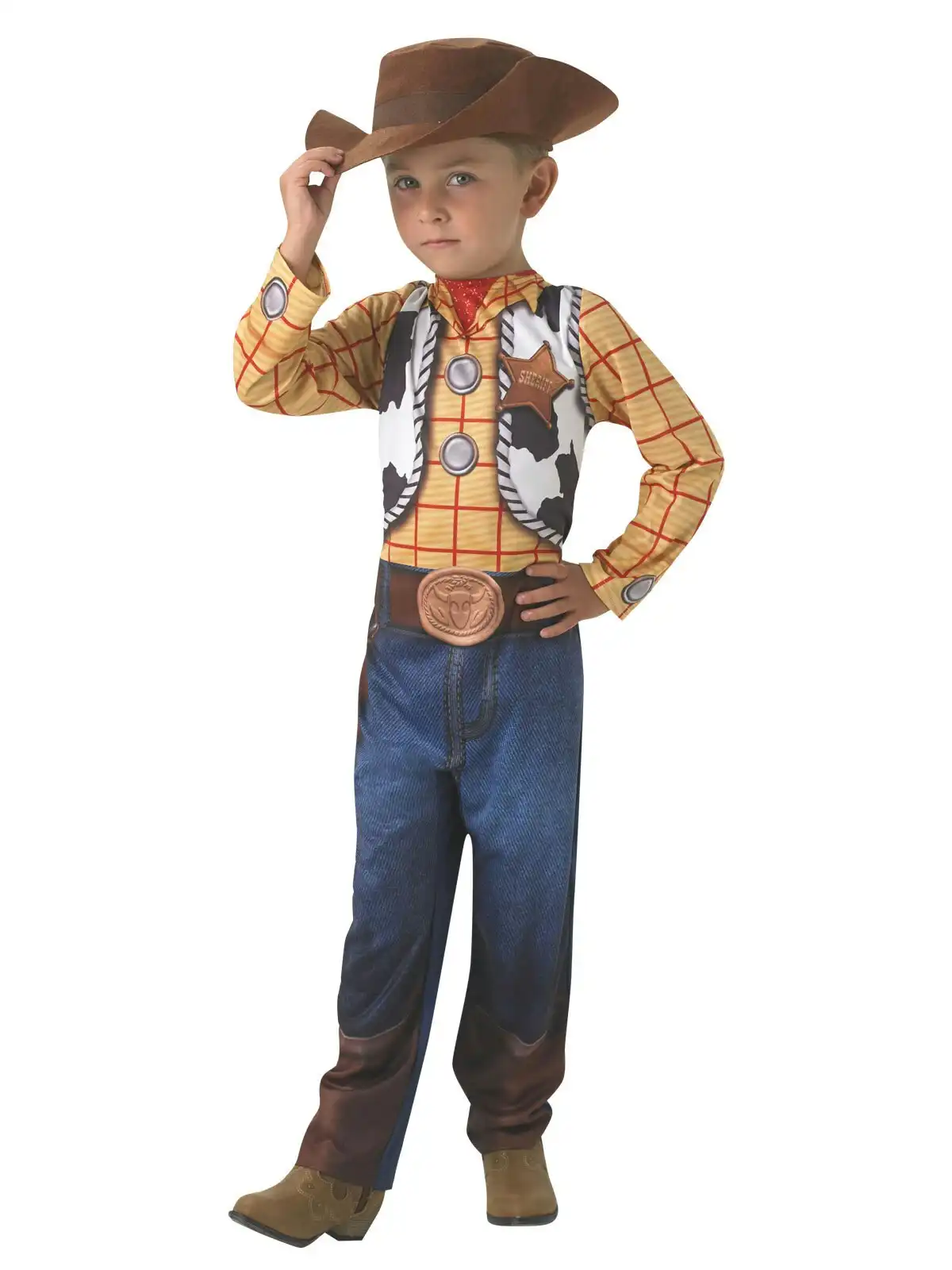 Disney Pixar Woody Opp Dress Up Party Costume Kids/Boys/Children Size 3-5
