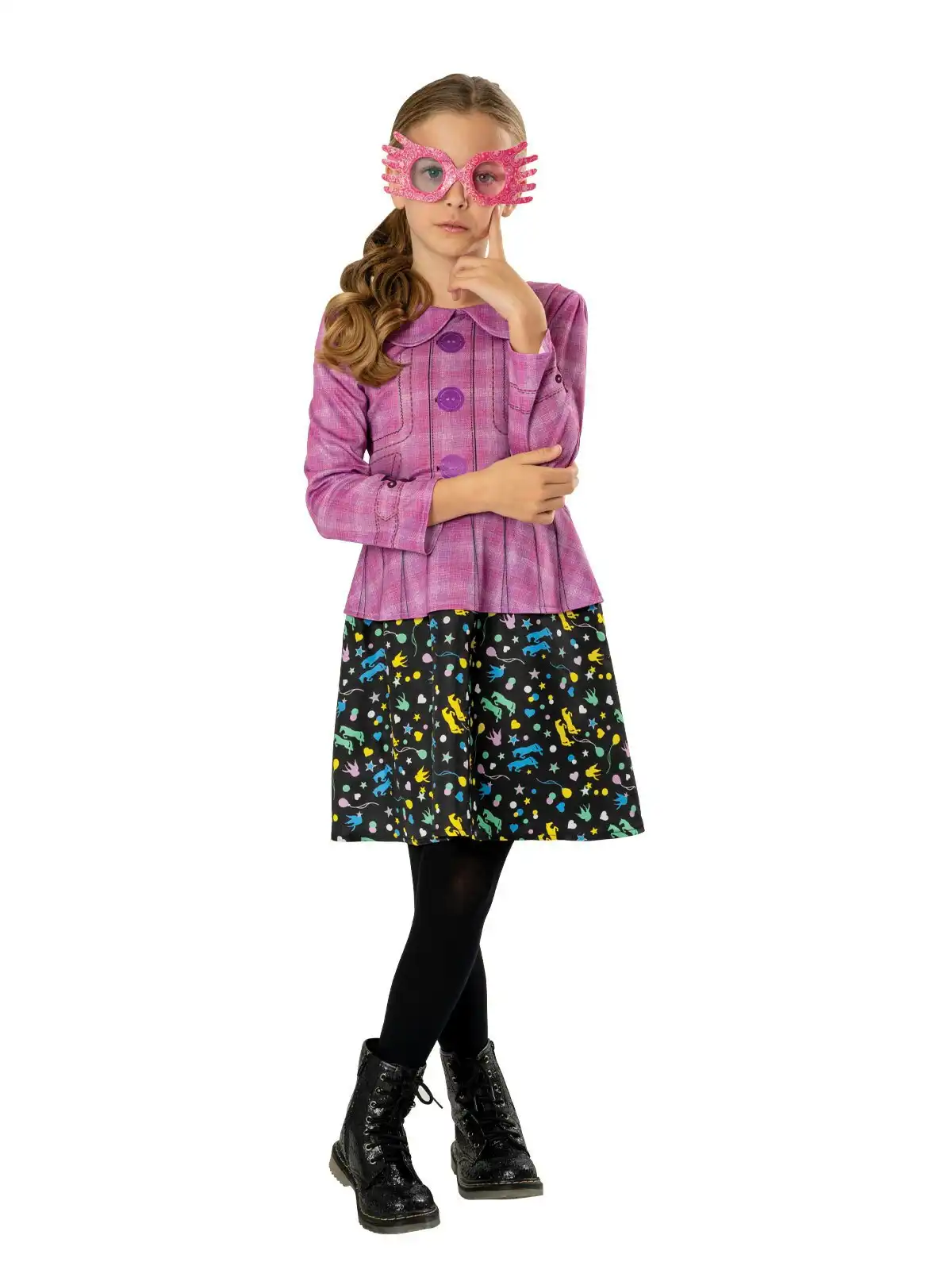 Harry Potter Luna Lovegood Dress Up Costume Kids/Girls/Children Size 6-8y