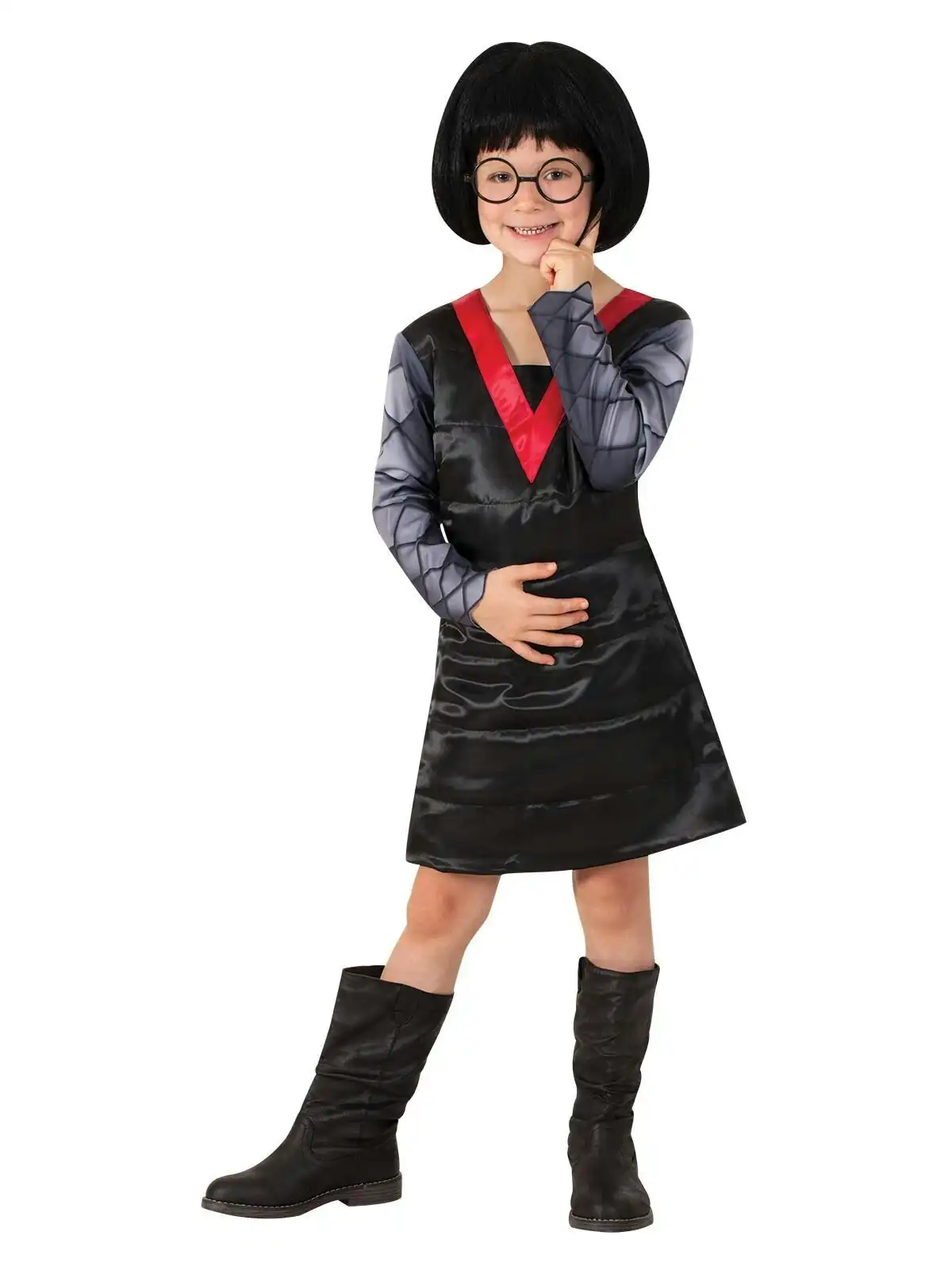 Disney Pixar Edna Mode Deluxe Dress Up Costume Kids/Children/Girls Size 4-6