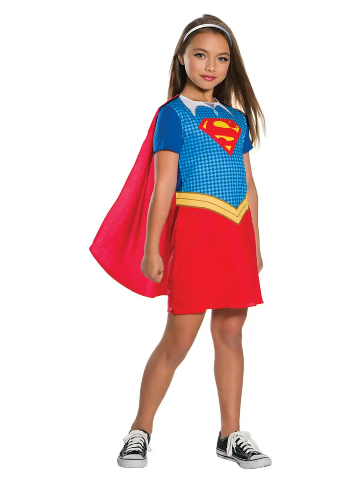 DC Comics Supergirl Dcshg Dress Up Opp Kids Halloween Party Costume Size 4-6