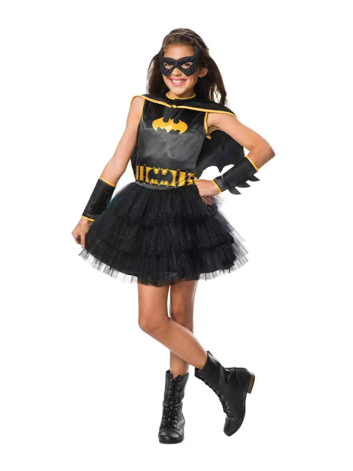 DC Comics Justice League Batgirl Opp Tutu Dress Kids Halloween Costume Size 4-6