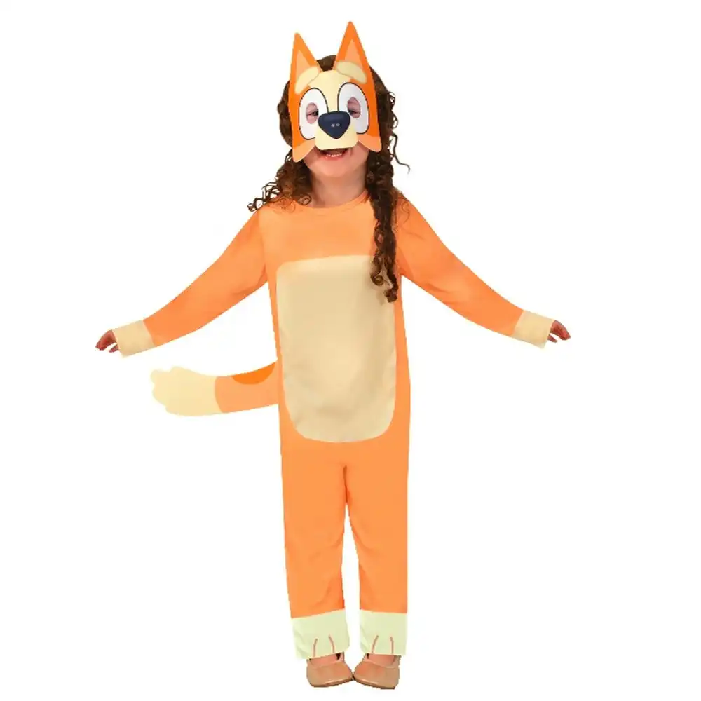 Disney Bingo Classic Dress Up Dog Halloween Costume Kids/Child Jumpsuit Size 6-8