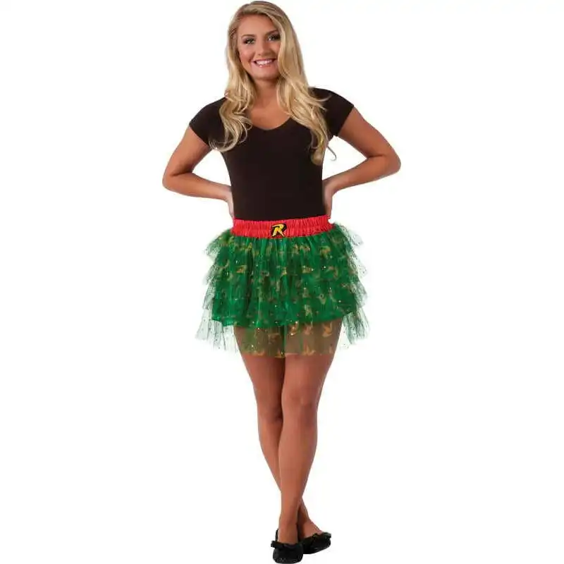 DC Comics Robin Skirt w/Sequin Teen/Girls Halloween Party Costume Size Standard