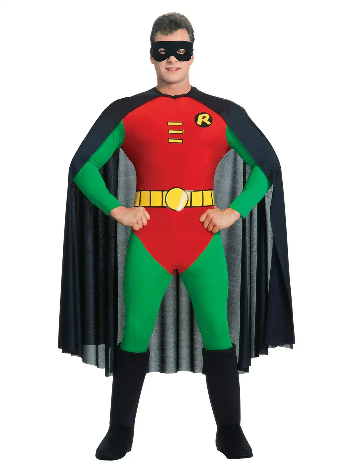 DC Comics Justice League Robin Dress Up Men's Costume Adults Jumpsuit Size S
