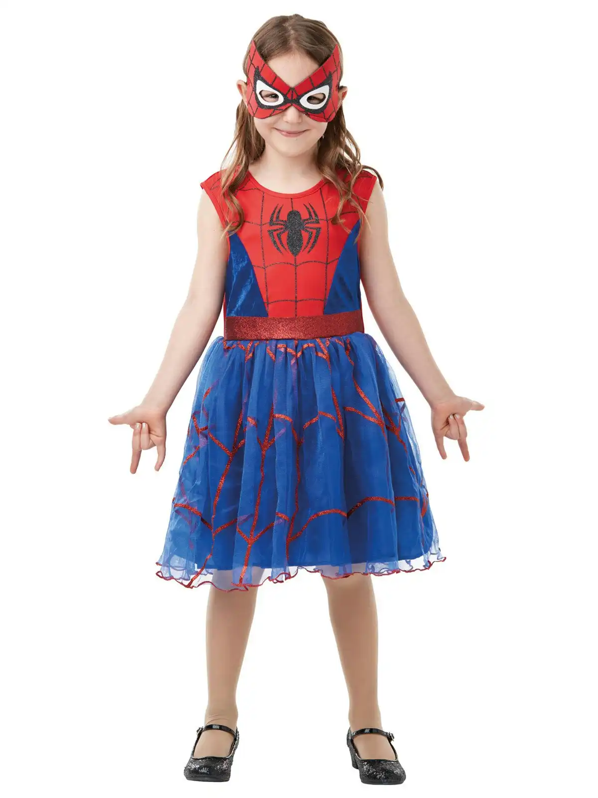 Marvel Spider Girl Deluxe Tutu Dress Up Costume Kids/Girls/Children Size 4-6
