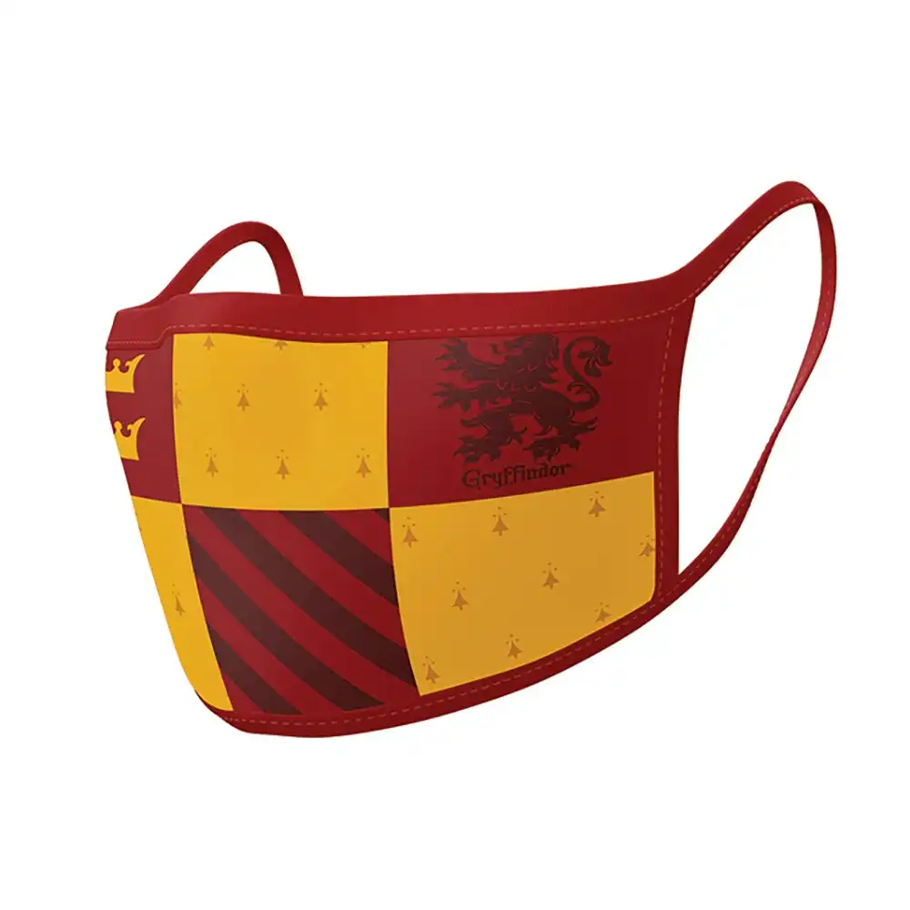 2pc Wizarding World Harry Potter Gryffindor House Reusable Mask/Face Covering