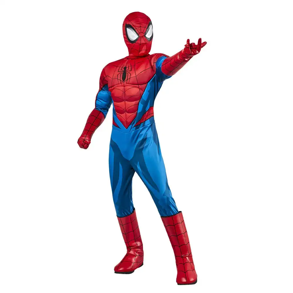 Marvel Spider-Man Deluxe Halloween Party One Piece Costume/Outfit SML Kids 4-5y