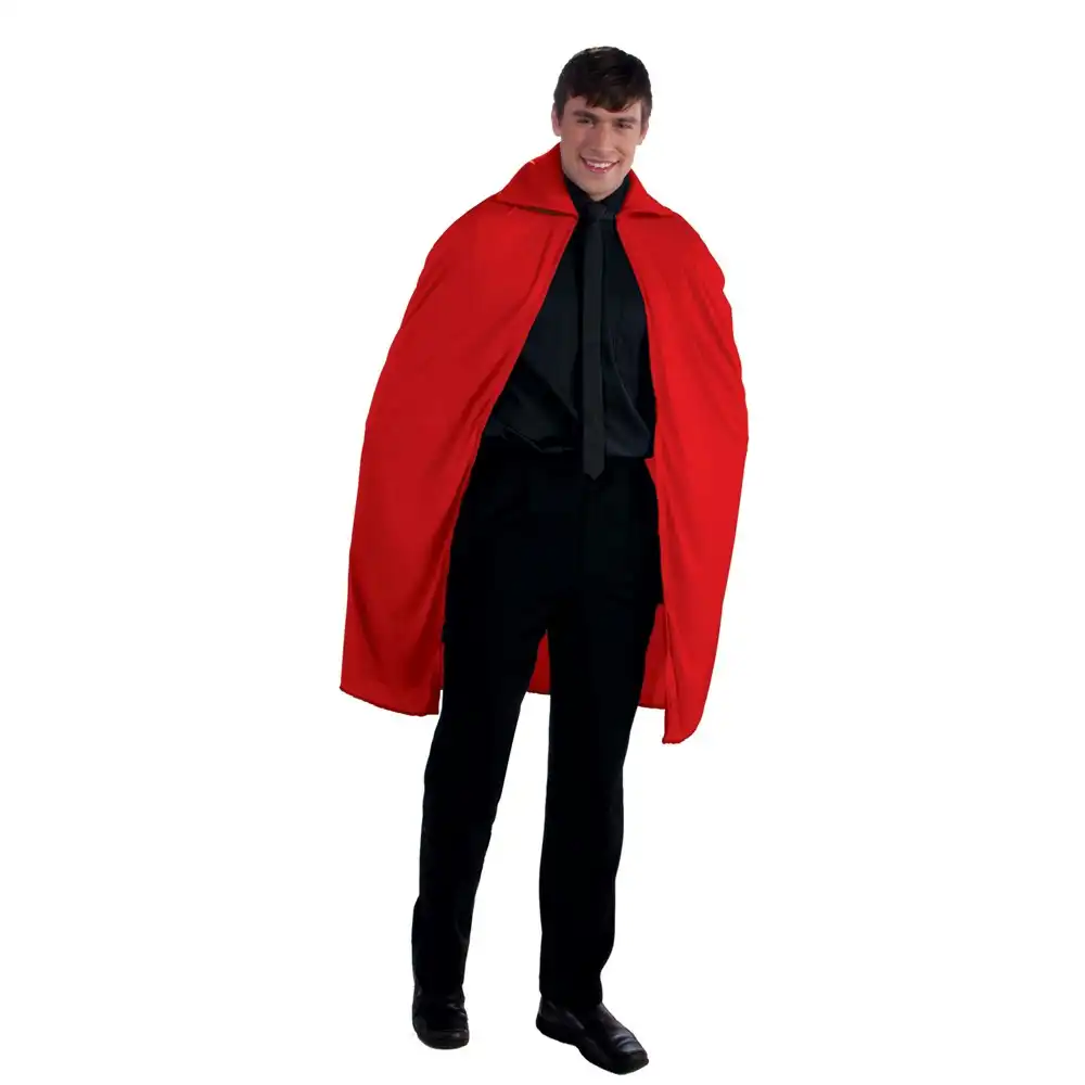 Rubies 114cm Fabric Red Cape Cloak Vampire Halloween Party Costume/Outfit Adult