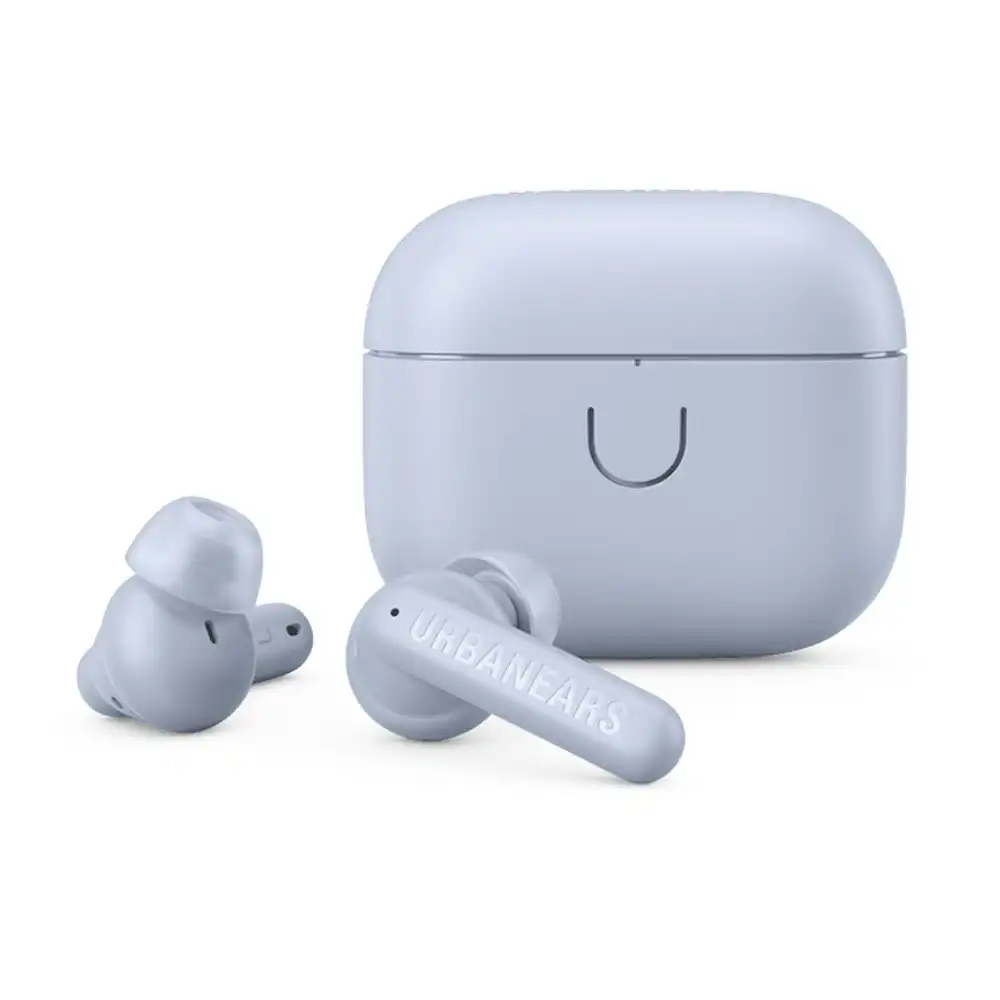 Urbanears Boo Tip True Wireless Bluetooth Earbuds w/ Charging Case Slightly Blue