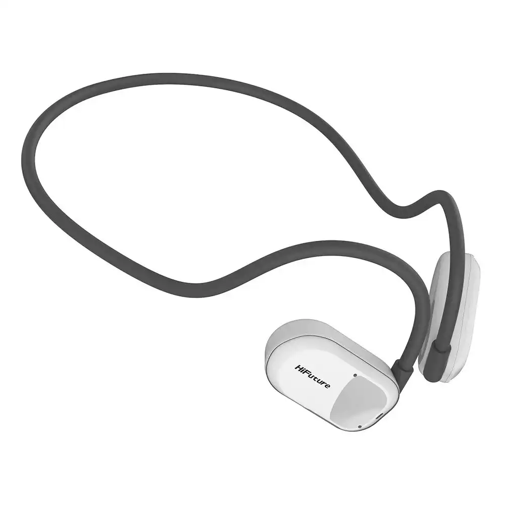 HiFuture FutureMate Open Ear Air Conduction ENC Headphones w/ 2-Mic Grey/White